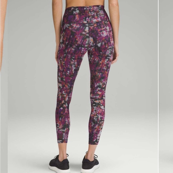 Lululemon wunder train HR tight 25” colorful NWT (detached) women’s size 14 - Picture 1 of 7